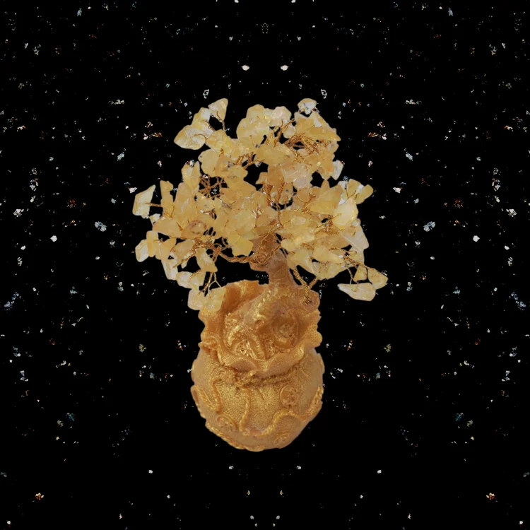 Natural Citrine Crystal Bonsai Money Tree